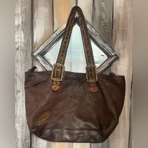 Betsey Johnson Vintage Y2K Studded leather bag Hobo Satchel